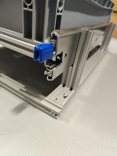 Schwerlastauszug incl. Halterahmen zur Aufnahme von EURO-Boxen 113kg Traglast/mit Erhöhung f. Ladekante Länge: 600mm Breite400mm (wird auf bestelltes Mass produziert) ohne Aufpreis