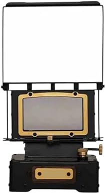 Tragbare Kerosinheizung, View Stove Hohe Transparenz S Retro Tee Kochen Camping Hause Kleine Herd Heizung Petroleumlampen, für Wanderungen auf der Terrasse zu Hause(Black With Bag)