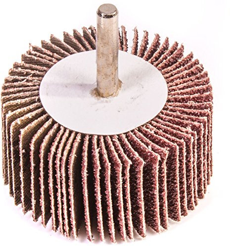 5x 40 Grit Sand Flap Wheel Drill Bits - 60mm x 30mm Abrasive Sander Tips
