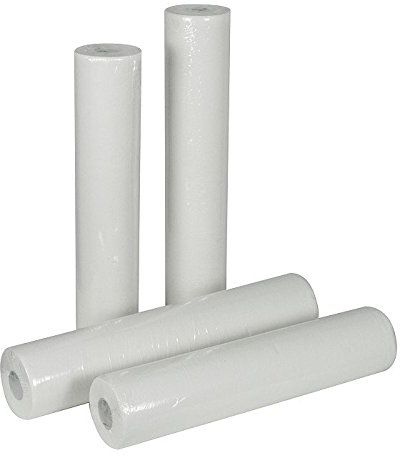 Liegen- Abdeckrollen, 59 cm, 50 m 2lagig, weiß, perforiert auf 39 cm, 1 Rolle