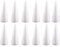 Holibanna Schaumkegel Styropor kegelförmigen Handwerk weißen Weihnachtsbaum Tisch Herzstück Blumenschmuck Requisiten 12pcs 10cm