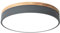 Serin-Eletro Modern Rund Deckenlampe LED Dimmbar mit Ferbedienung,aus Grau Metall und Holz,24W Led Deckenleuchte Decken-Beleuchtung für Schlafzimmer Kinderzimmer Galerie Bad 3000-6000K Licht,φ40CM