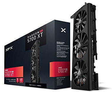 XFX RX 5700 - Scheda grafica per PC, a tripla dissipazione, 3xDP, 8 GB di memoria GDDR6, HDMI, RX-57XL83LD8 5700 XT