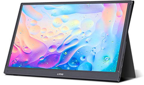 G-STORY 15.6 Inch Ultrathin screen Display, FHD 1080P IPS panel Portable Monitor, NS Direct-Connected/Mini HDMI/Built-in Speakers/HDR/FreeSync/Type-C/60Hz