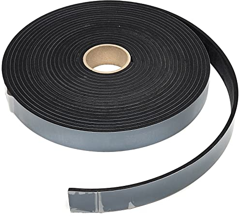 EPDM - Mousse noire - Longueur : 10 m sur rouleau.