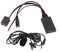Terisass Adaptador de Cable Bluetooth AUX-IN, micrófono estéreo Bluetooth para Coche, Apto para Astra Zafira Tigra