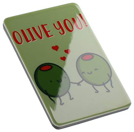 Olive You I Love You Couple Pair Friends Funny Quote Novelty Magnet