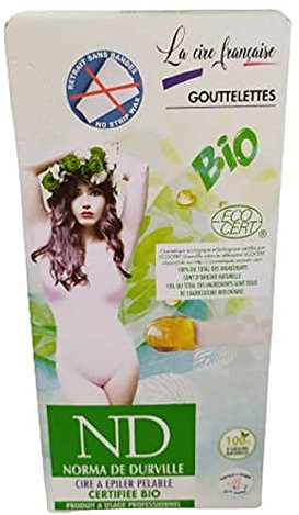 Cire pelable certifiée Bio en goutelettes pour l'épilation 800 G