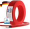 ANFIL Cable de Extensión del Panel Solar - Negro o Rojo, 4mm² o 6mm² - 1800 V DC - Cable de Calidad con Doble Aislamiento (10m, 6mm² Rojo)