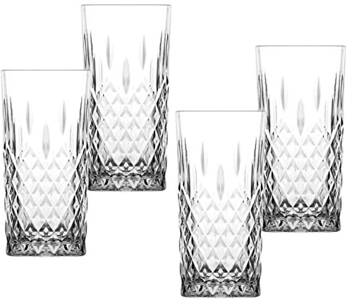 Emilja® Longdrinkgläser Odin 355ml - 4er Set Cocktailgläser Wassergläser