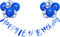RichMoho Jungen Happy 16th Birthday Banner Blau Happy 16th Birthday Banner Wimpelkette inklusive 12 Pack 30,5 cm Latex bedruckte Luftballons Jungen Happy 16th Birthday Dekorationen Supplies