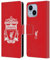 Head Case Designs Officially Licensed Liverpool Football Club Red 2 Crest 1 Leather Book Wallet Case Cover Compatible With Apple iPhone 14 Plus