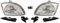 EASYSHOP24H Set 2 Faro Fanale Proiettore Anteriore Sinistro Destro Per Seicento 600 da 1998 Alogeno H4 Gruppo Ottico Luce Fanalino Regolazione Elettrica Idraulica