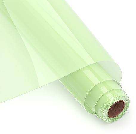 Vinilo de sublimación para Textil color claro, Sublimación HTV 30,5 X 244CM Rollo Para sublimación de diseños en tela, fácil manejo,colores más vivos (Brillante)
