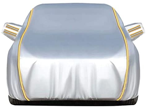 Halbgarage Autoabdeckung for Mercedes Benz/CLA CLS CLK SLC SLK CLG｜ wasserdichte Auto-Windschutzscheiben-Sonnen-Regen-Abdeckung for Den Innen- Und Außenbereich (Color : Silver, Size : CLK)