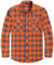 J.VER Flannel Shirt Mens Cotton Long Sleeve Lumberjack Check Shirt Casual Regular Fit Button Down Work Plaid Shirts Orange M