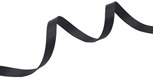 KUYLENT 4,5 m breites faltbares PU-Kunstleder-Bordband für DIY-Kostüme, Heimdekoration, 10 mm (3/8 Zoll) (schwarz)