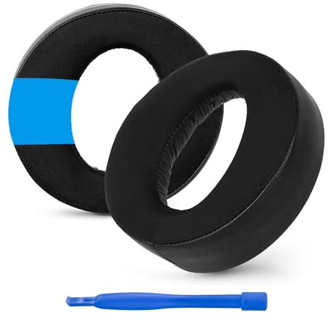 Linkidea PS5 Pulse 3D Replacement Earpads, Schwarz, Kühlgel-Ohrpolster, 10.9 x 8.1 x 2.8 cm, 2 Stück
