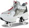 Schuhe mit Rollen für Jungen Mädchen, Rollschuhe mit 4 Einziehbaren Rädern, 2-in-1 Rollschuhen und Sneakers, Roller Skate Shoes für Kinder Teenager (Grau, 35)