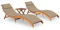 CIADAZ Tumbonas con Mesa y Cojines 2 uds Madera Maciza de Acacia, Tumbonas Jardin Exterior, Tumbona Piscina, Sun Lounger, Tumbonas De Jardin, Cama Jardin Exterior, Tumbona De Playa 3077379