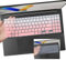 2PCS Keyboard Cover for 2025 2024 ASUS Vivobook 15 M5506 S5506 Q5507 S5507 S5507QA, ASUS VivoBook 16 M1607 X1607QA M5606 S5606/VivoBook V16 V3607/Vivobook Flip 16 TP3607 TP3607SA 16''-OPink+Clear