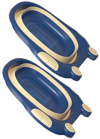 BESTonZON 2stücke Kinderwaschbecken Tragbar Waschbecken Waschtisch Für Kleinkinder Gesichtsbadewanne Cartoon-design Für Gesicht Und Fußwaschbecken Leicht Zu Reinigen Und Aufzubewahren