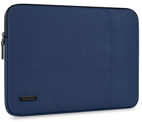 CAISON 15-16 inch Laptop Sleeve Ultrabook Silm Case Soft Lining Waterproof Shockproof Protective Bag for 16 inch MacBook Pro 15.3 MacBook Air M3 15.6 Lenovo HP ASUS Acer LG Dell XPS, Navy Blue