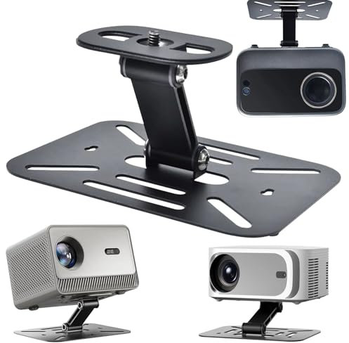 Support Videoprojecteur de Bureau,Support de projecteur,Support pour projecteur de Table,Support de projecteur de Bureau,Pliable, de Bureau, Mural, plafonnier, pour Installation de projecteur (Noir)