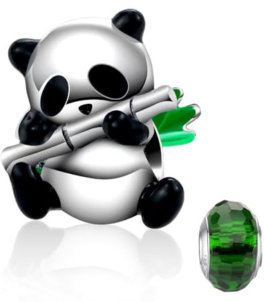 LNQOBU Charm Bead Ciondolo Donna Argento Sterling 925 è Adatto a Bracciali e Collane da Donna