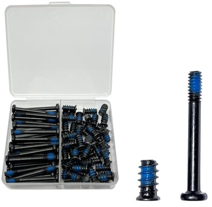 DVUIYYL Pc Screws Kit, Pc Fan Screws and AIO Cooler Fan Screws, for 60mm 80mm 90mm 92mm 120mm 140mm 240mm 360mm Radiator Computer Screws (30mm UNC 6-32 30PCS / M5x10mm 50PCS)