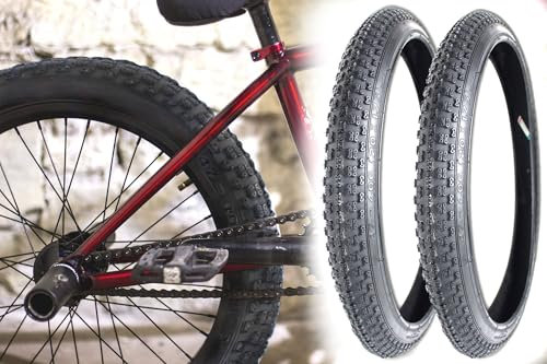 2X Fahrradreifen 20 x 1.75 Zoll, 47-406, BMX Reifen, Kinderfahrrad mit Stollenprofil, hervorragender Grip auch bei Nässe