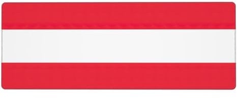 Zhuanyun Extra große Gummi-Tastaturunterlage mit österreichischer Flagge, Premium-Schreibtischunterlage zum Schreiben, Computer-Desktop-Gebrauch