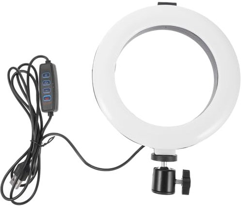 SWOOMEY Adjustable Fill-in Light for Laptop 6 ' Desk Led Ring Lights Ring Clamp for Video Calls Live Streaming Makeup -powered No Battery Needed