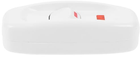 Uonlytech Interrupteur de Lampe Vintage Interrupteur de Chevet Commande Unique 10A250V Compatible Lampe de Chevet Accessoire Électrique Noir et Blanc