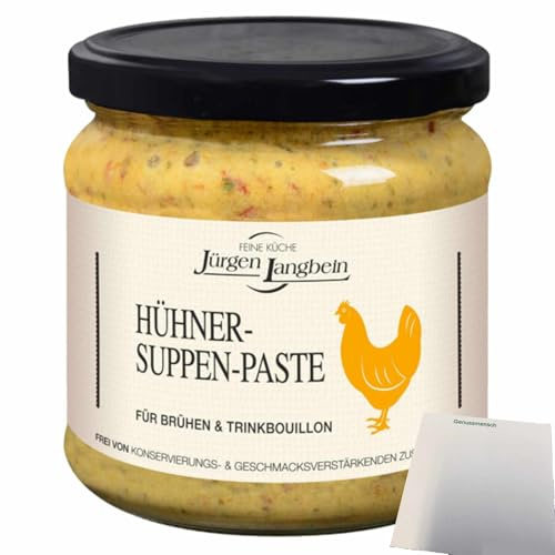 usy Bundle für Jürgen Langbein Hühner Suppenpaste (400g Glas) + usy Block