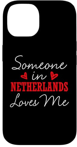 Hülle für iPhone 14 Someone in Netherlands Loves Me Beziehungspaar