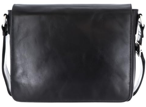 Leonhard Heyden Leder Laptoptasche mit Laptopfach Cambridge Umhängetasche 5254 Schwarz