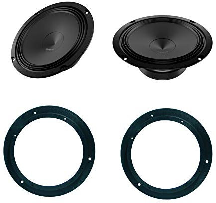Audison AP 6.5 coppia di woofer 165mm, potenza RMS 70W a 4 Ohm set adattatori altoparlanti per MERCEDES Classe B (W245) prima del 2012 Predisposizione Anteriore