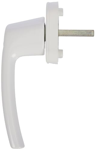 Fenstergriff Roto Line abschließbar 40 Nm verkehrsweiß mit Schrauben Vierkantstift 7 x 37 mm