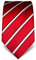 Vincenzo Boretti Herren Krawatte reine Seide gestreift edel Männer-Design zum Hemd mit Anzug für Business Hochzeit 8 cm schmal/breit rot