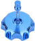 Tankdeckel, Motorrad CNC Aluminium Gas Tankdeckel Für 50cc-160cc Pit Dirt Motor Bike(Blau)