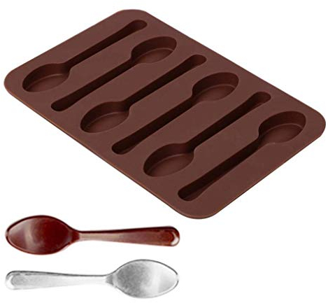 1 x Silikonform für Gelee, Schokolade, Handseife, 3D-Löffel, Backwerkzeug, Fondant, Kuchenform.