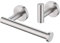 KES Towel and Toilet Roll Holder Set Bathroom Accessory Set 2 Piece Toilet Roll Holder and Coat Hook SUS 304 Stainless Steel Wall Mounted Brushed Finish, LA202DG-21