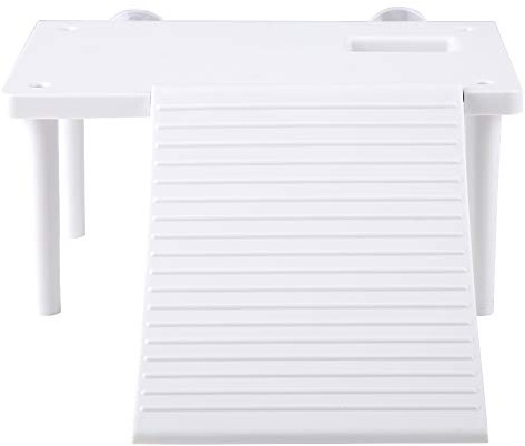 KUIDAMOS Plataforma Flotante para Tortugas y Reptiles con Escalera y Contenedor de Comida, Forma de Tortuga, Ideal para Terrarios y Piscinas