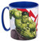 Theonoi wieder verwendbar - Kunststoffbecher Tasse 350 ml Avengers Becher aus Kunststoff BPA frei Mikrowelle geeignet Geschenk Jungen (Avengers AA)