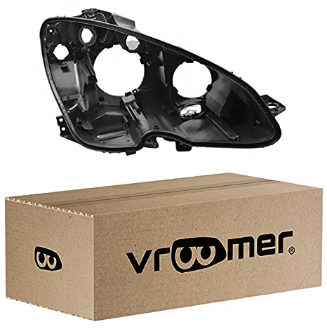 VROOMER Scheinwerfer Gehäuse kompatibel mit MERCEDES W204 07-11 Abdeckung Frontscheinwerfer (rechts)