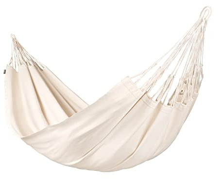 LA SIESTA® Modesta Latte - Klassische Hängematte Kingsize aus Bio-Baumwolle