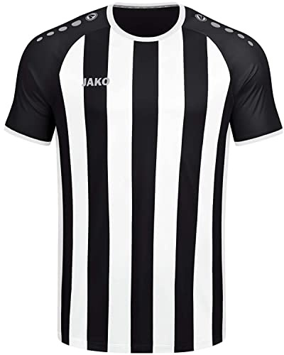 JAKO Kinder Trikot Inter (Kurzarm), Schwarz/Weiß/Silber, 152