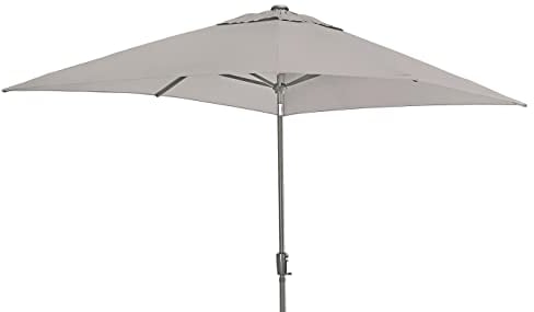 Dehner Sonnenschirm Samos, ca. 300 x 265 x 200 cm, Aluminium/Polyester, braun