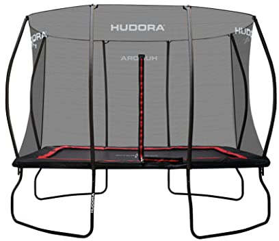 HUDORA 4square - Großes Rechteckiges Outdoor Trampolin 244x366/215x305cm - Sporttrampolin Für Bis Zu 120kg - Familien-Trampolin Mit Hoher Sprungkraft - Qualitätsprodukt